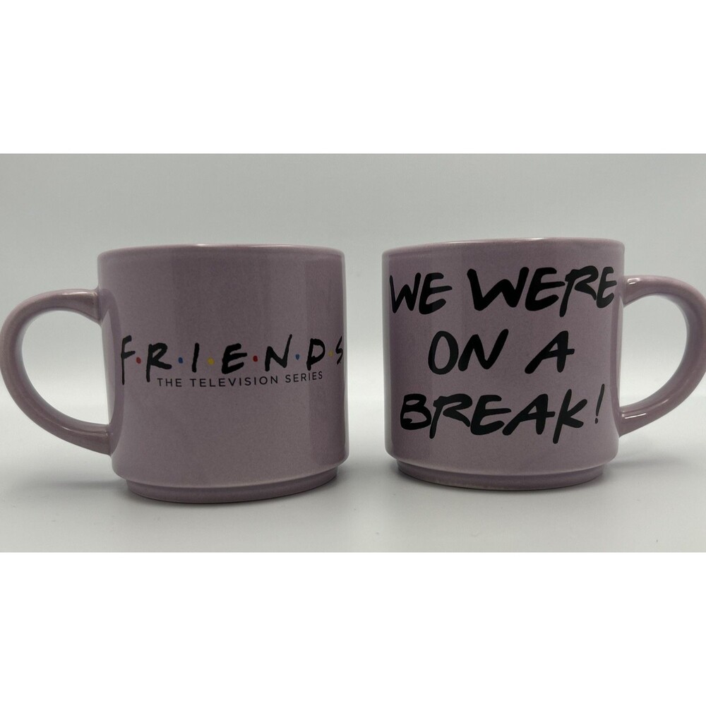 Friends TV Show Ceramic Coffee 2 Mug Set We Were On A Break You Are My Lobster